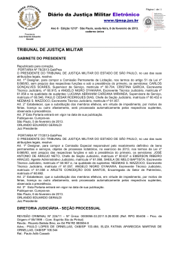 Di&aacute;rio da Justi&ccedil;a Militar Eletr&ocirc;nico