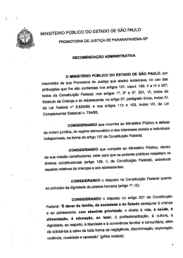 Publica&ccedil;&atilde;o MP Recomenda&ccedil;&atilde;o Administrativa Oficio 4477/2014