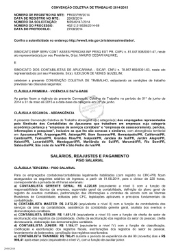 Conven&ccedil;&atilde;o Coletiva de Trabalho 2014/2015 - SESCAP-PR