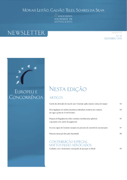 Direito Europeu e Direito da Concorrência