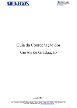 Guia da coordenação dos cursos de graduação - prograd