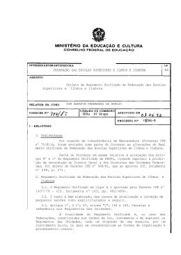 2. Regimento Unificado da Federa&ccedil;&atilde;o das Escolas Superiores de