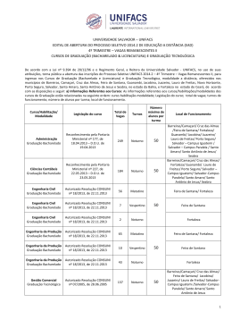 Edital de inscri&ccedil;&atilde;o - EAD