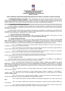 Edital - Copeve - Universidade Federal de Alagoas