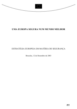 Estrat&eacute;gia Europeia de Seguran&ccedil;a