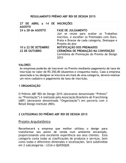 Projeto Arquitetônico - Associação Brasileira de Franchising