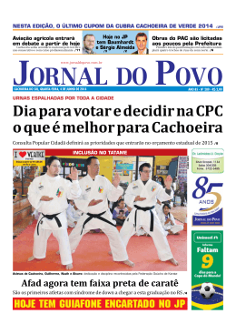 Dia para votar e decidir na CPC o que &eacute; melhor