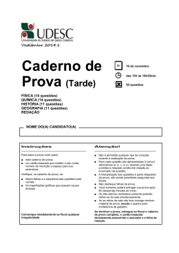 Prova Objetiva/Reda&ccedil;&atilde;o