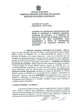 IUSTIÇA`ELEITORAL TRIBUNAL REGIONAL ELEITORAL DE
