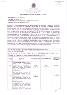 PODER JUDICIÁRIO TRIBUNAL REGIONAL ELEITORAL DO PARÁ