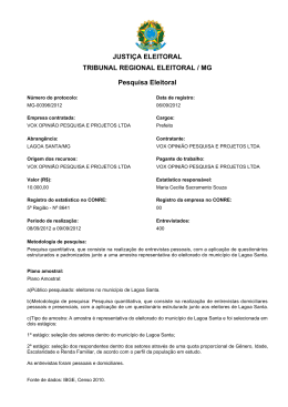 TRIBUNAL REGIONAL ELEITORAL / MG JUSTIÇA