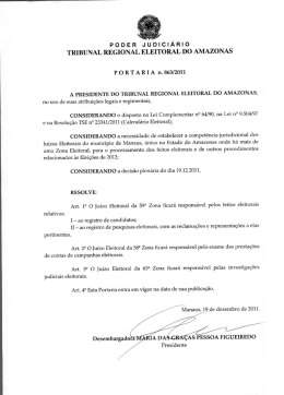PODER JubiclÁRlo TRIBUNAL REGIONAL ELEITORAL DO