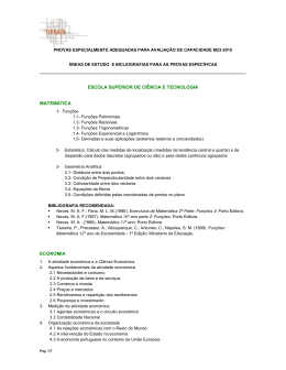 areas de estudo para as provas M23_2015