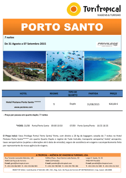 PORTO SANTO - Turitropical