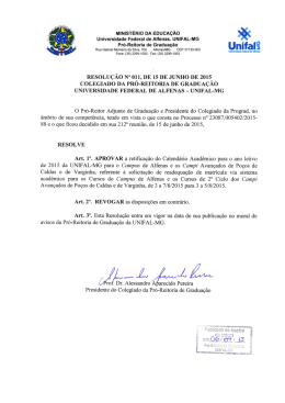 Pró-Reitoria de Graduação unifalg - Unifal-MG
