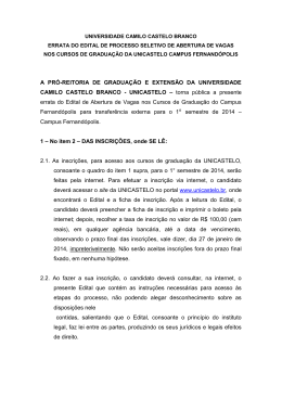 A PR&Oacute;-REITORIA DE GRADUA&Ccedil;&Atilde;O E EXTENS&Atilde;O DA
