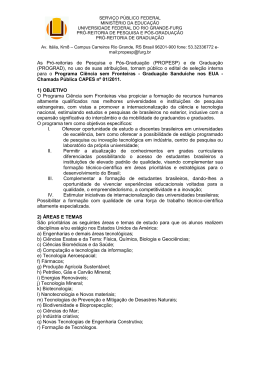 As Pr&oacute;-reitorias de Pesquisa e P&oacute;s