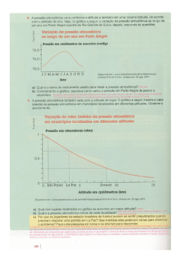 Variação da pressão atmosférica