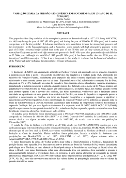 VARIA&Ccedil;&Atilde;O DI&Aacute;RIA DA PRESS&Atilde;O ATMOSF&Eacute;RICA EM SANTAR&Eacute;M