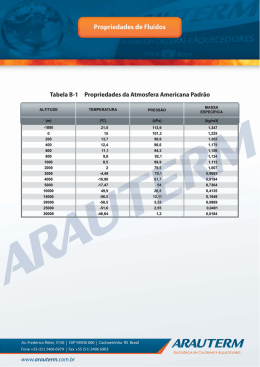 Propriedades de Flu&iacute;dos