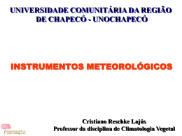INSTRUMENTOS METEOROL&Oacute;GICOS