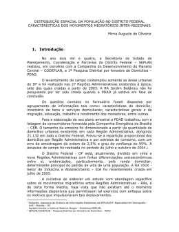 Distribui&ccedil;&atilde;o espacial da popula&ccedil;&atilde;o no distrito - Abep