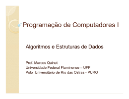 Algoritmos e Estruturas de Dados