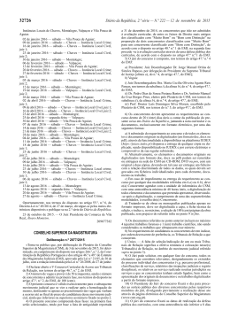 Delibera&ccedil;&atilde;o n.&ordm; 2077/2015 - ao Conselho Superior da Magistratura