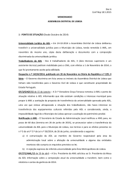 Doc 6 &ndash; Universalidade jur&iacute;dica da ADL &ndash; ponto de situa&ccedil;&atilde;o