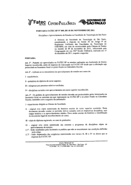 Aproveitamento de Estudos
