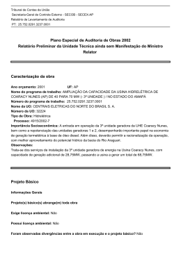 Plano Especial de Auditoria de Obras 2002 Relat&oacute;rio Preliminar da