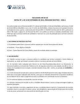 edital n&ordm; 1, de 14 de setembro de 2015, processo seletivo &ndash; 2016.1 pdf