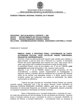 Parecer n.º 1535/2007 - Procuradoria Regional da República da 5ª