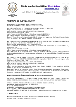 Di&aacute;rio da Justi&ccedil;a Militar Eletr&ocirc;nico