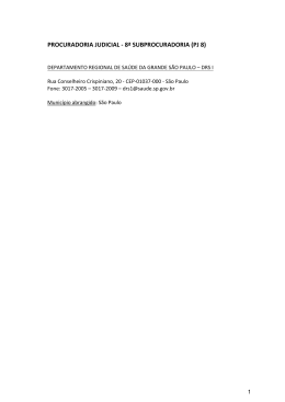 PROCURADORIA JUDICIAL - 8&ordf; SUBPROCURADORIA (PJ 8)