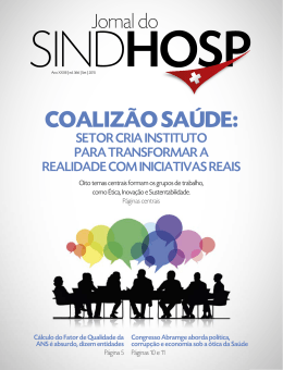 Jornal do SINDHOSP - Edição Setembro 2015