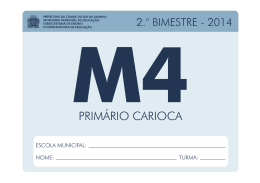 4&ordm; Ano - Prefeitura do Rio de Janeiro