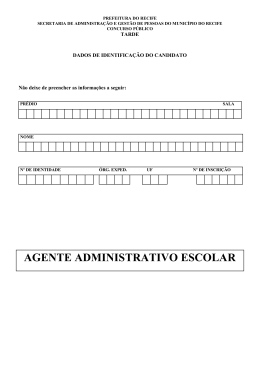 prova - agente administrativo escolar.