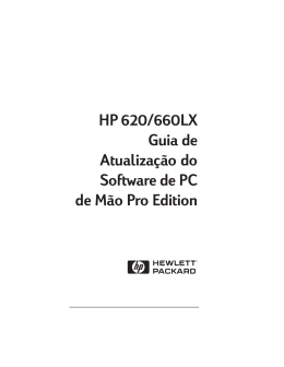 HP 620/660LX Guia de Atualiza&ccedil;&atilde;o do Software de PC de M&atilde;o Pro