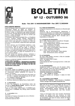 Boletim nº- 12 Outubro 1996