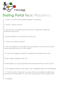 Briefing Portal Rede Mocambos