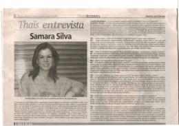 Mostra Aracaju 2012 - Samara Silva – Arquitetura