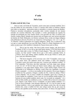 4&ordf; aula Sol e Lua