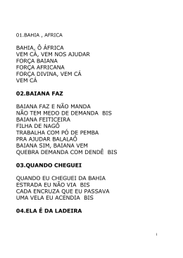 bahia, ô áfrica vem cá, vem nos ajudar força