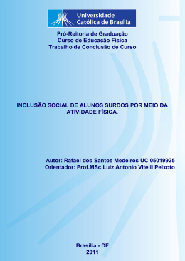 Rafael dos Santos Medeiros - Universidade Cat&oacute;lica de Bras&iacute;lia