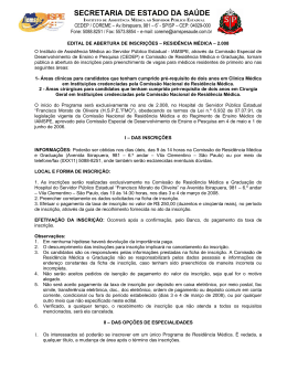 SECRETARIA DE ESTADO DA SA&Uacute;DE