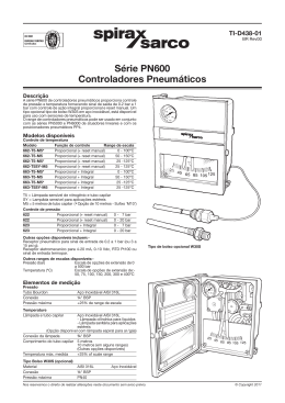 Série PN600 Controladores Pneumáticos