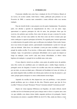 1. INTRODUÇÃO O presente trabalho tem como base a tradução do