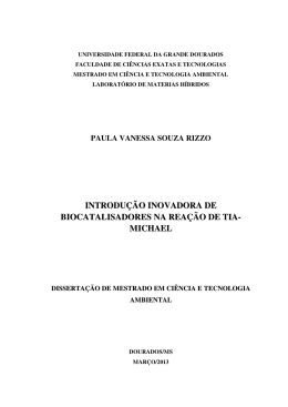 introdu&ccedil;&atilde;o inovadora de biocatalisadores na rea&ccedil;&atilde;o de tia