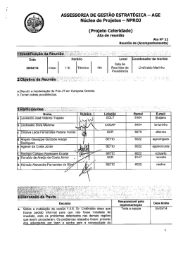 ata de reunião nº 011